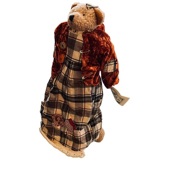 Teddy Tompkins Collectible Bear Isabella Primitive Country Farmhouse Decor 23" - Picture 11 of 12